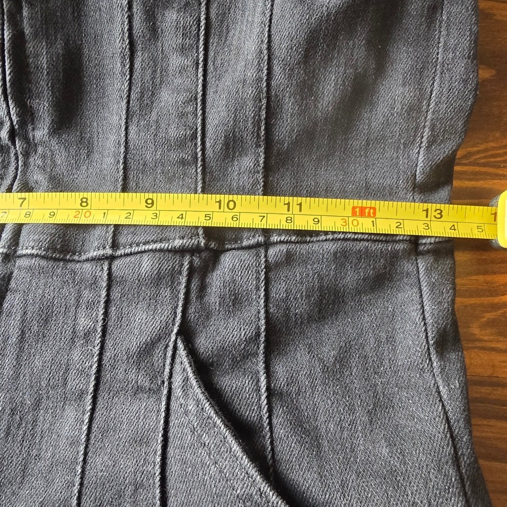 Free People SOLD OUT We The Free Jayde Flare Jumpsuit Black Mamba Denim S - Picture 12 of 13